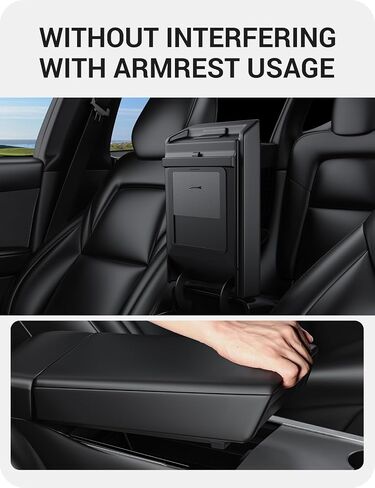 BASENOR 2025 2024 TESLA MODEL 3 REMSREST HIDDEN BOX (تصميم ألياف الكربون) CENTER CENTORER Console REMSREST Secret Compartment for Model 3 Highland Refressors in Saudi Arabia