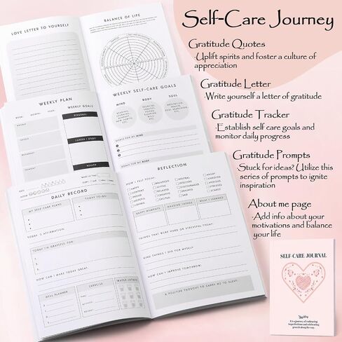 Self-Love Witchcraft Supplies Kit, 75Pack Wiccan Supplies and Tools with 30+ Positive Messages Capsule Bottle, Self-Love Spell Kit with Self-Care Journal Workbook Witchy Gifts for Women in Kuwait