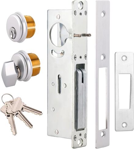 قفل باب خطاف الواجهة المتجر ، أسطوانة قفازات الأبواب التجارية ، أسطوانة نقر ، قفل قفل الأبواب الواجهة على واجهة المتجر (1-1/8 "Backset) in Kuwait