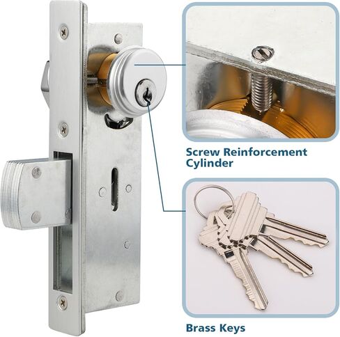 قفل باب خطاف الواجهة المتجر ، أسطوانة قفازات الأبواب التجارية ، أسطوانة نقر ، قفل قفل الأبواب الواجهة على واجهة المتجر (1-1/8 "Backset) in Kuwait