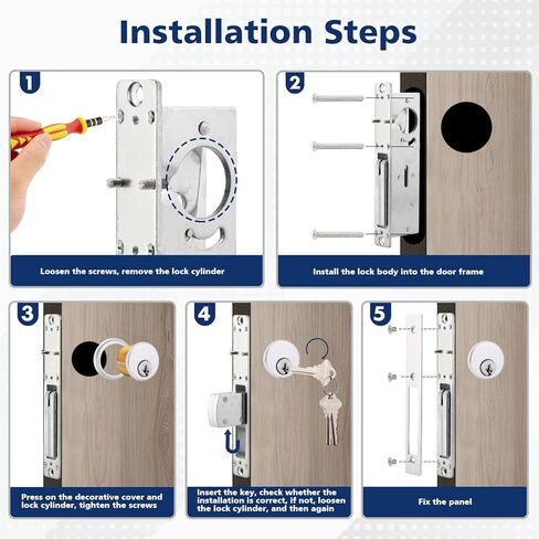 قفل باب خطاف الواجهة المتجر ، أسطوانة قفازات الأبواب التجارية ، أسطوانة نقر ، قفل قفل الأبواب الواجهة على واجهة المتجر (1-1/8 "Backset) in Kuwait