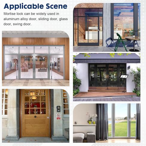 قفل باب خطاف الواجهة المتجر ، أسطوانة قفازات الأبواب التجارية ، أسطوانة نقر ، قفل قفل الأبواب الواجهة على واجهة المتجر (1-1/8 "Backset) in Kuwait