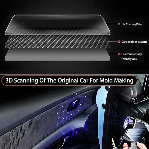 YOUTOOCAR Gear Shift Panel Cover Trim Compatible with Hyundai Sonata 2025 Accessories (Carbon Fiber Pattern) in Saudi Arabia