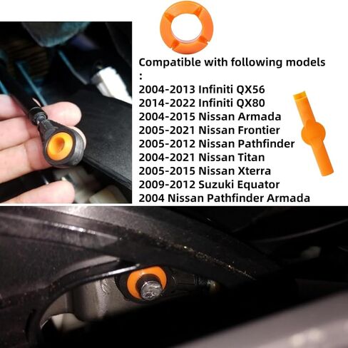 Transmission Shift Linkage Bushing Kit Compatible with Infiniti QX56 QX80 Nissan Pathfinder Frontier Titan Xterra Suzuki Equator 134193 349351LA0A 3pcs in Kuwait