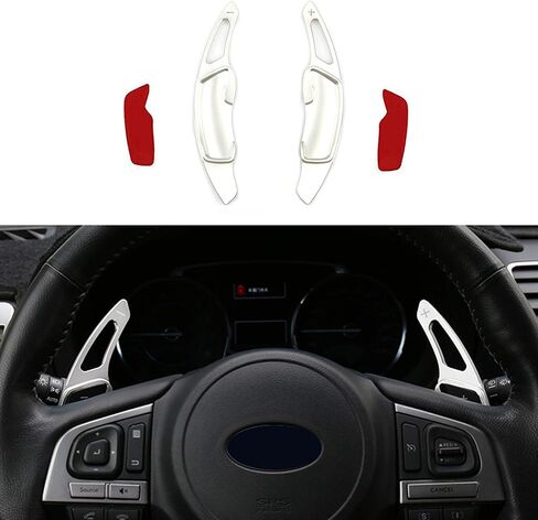 ألومنيوم سبيكة مجداف التحول تحول عجلة Subaru Impreza WRX Legacy XV Crosstrek Forester Legacy Wrx Ascent Brz Scion Fr-S Gt86 (Silver) in Kuwait