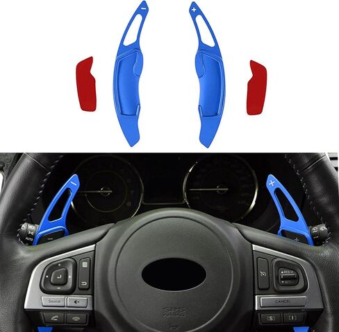 ألومنيوم سبيكة مجداف التحول تحول عجلة Subaru Impreza WRX Legacy XV Crosstrek Forester Legacy Wrx Ascent Brz Scion Fr-S Gt86 (Silver) in Kuwait