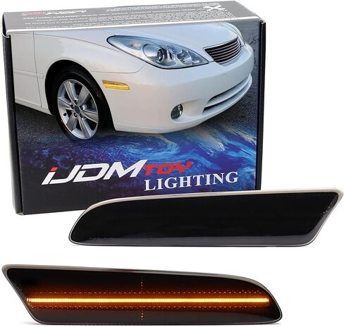 IJdmtoy Black-Out Lens 36-Smd Amber Amber Full LED Side Side Marker Kit متوافق مع Lexus 2002-2006 ES300 ES330 ، استبدل العلامات الجانبية الأمامية OEM Amber in Kuwait