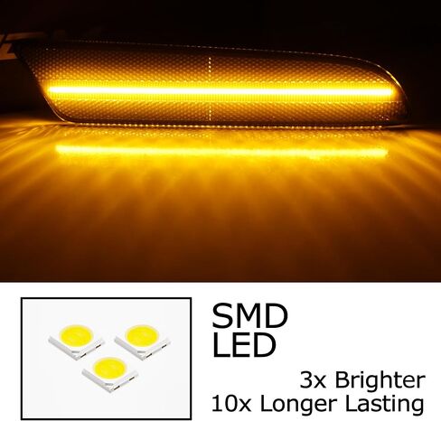 IJdmtoy Black-Out Lens 36-Smd Amber Amber Full LED Side Side Marker Kit متوافق مع Lexus 2002-2006 ES300 ES330 ، استبدل العلامات الجانبية الأمامية OEM Amber in Kuwait