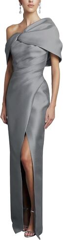 Bedlover One Shoulder Satin Mother of The Bride Dresses Long Slit Formal Evening Party Gowns for Women in Kuwait