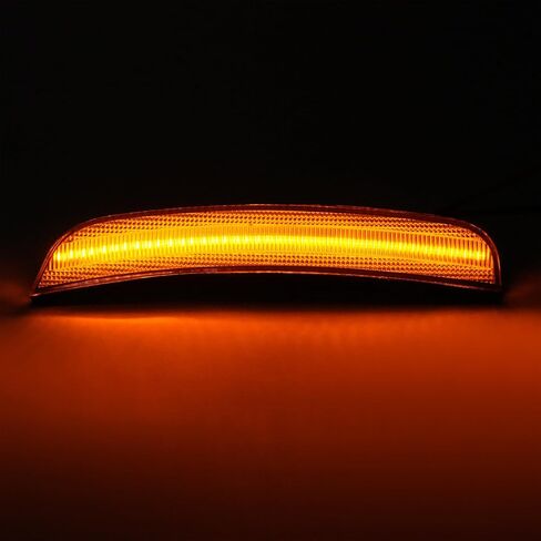 HECASA LED Side Marker Lights متوافقة مع 2015-2023 Chrysler 300 استبدال لـ 68214402AD 68214403AD مصابيح وقوف السيارات واضحة الصمامات + LED أصفر أمامي -2pcs in Saudi Arabia