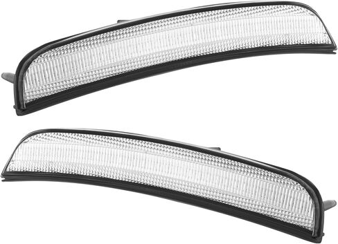 HECASA LED Side Marker Lights متوافقة مع 2015-2023 Chrysler 300 استبدال لـ 68214402AD 68214403AD مصابيح وقوف السيارات واضحة الصمامات + LED أصفر أمامي -2pcs in Saudi Arabia