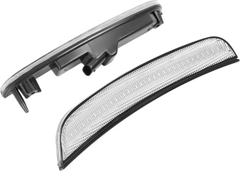 HECASA LED Side Marker Lights متوافقة مع 2015-2023 Chrysler 300 استبدال لـ 68214402AD 68214403AD مصابيح وقوف السيارات واضحة الصمامات + LED أصفر أمامي -2pcs in Saudi Arabia