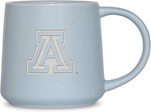 Rico Industries NCAA West Virginia Mountaineers Baby Blue 16oz Ceramic Taper Mug in Saudi Arabia