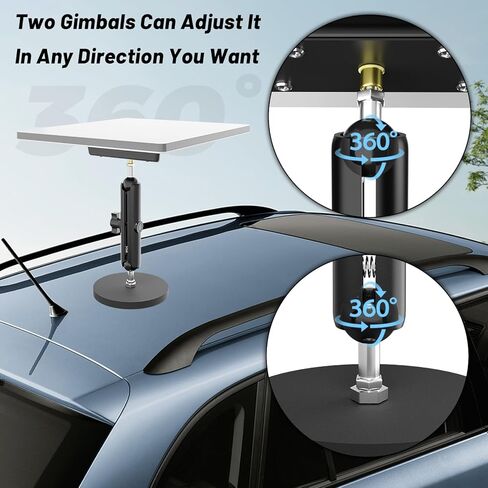 حامل ستارلينك ميني، حامل شفط ستارلينك ميني لسقف السقف من ليمريكسان، حامل سقف صغير ستارلينك، طقم تركيب صغير ستارلينك لفتحة السقف/النافذة الأمامية/النافذة الخلفية/السقف in Kuwait