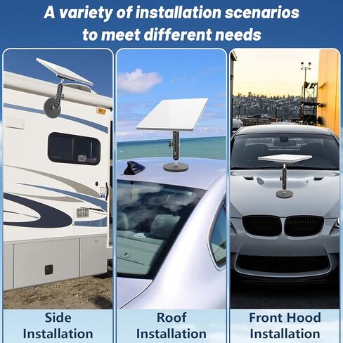 حامل ستارلينك ميني، حامل شفط ستارلينك ميني لسقف السقف من ليمريكسان، حامل سقف صغير ستارلينك، طقم تركيب صغير ستارلينك لفتحة السقف/النافذة الأمامية/النافذة الخلفية/السقف in Kuwait