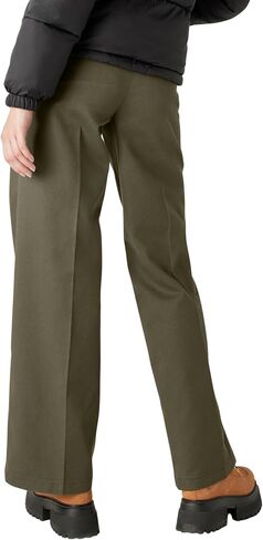 Dickies للسيدات السراويل العادية الساق على نطاق واسع ، حبر البحرية ، 14 العادية in Kuwait