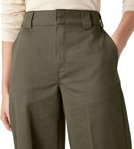 Dickies للسيدات السراويل العادية الساق على نطاق واسع ، حبر البحرية ، 14 العادية in Kuwait
