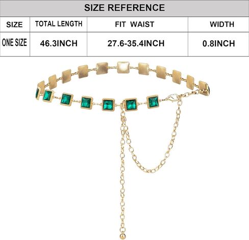 Iluvatar Glass Diamond Belt Belt Metal Metal Belt Women Western Belt Women's BLING BLING F117 in Kuwait