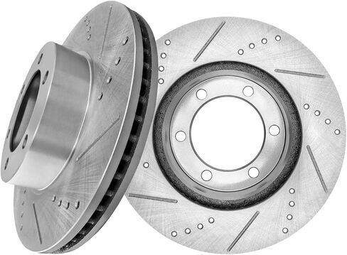 PM Auto Front 319mm محفورة بديل فرامل القرص المحفور بديل لعام 2000-2006 Toyota Tundra ، دوارات الفرامل البديلة للسيارات in Saudi Arabia