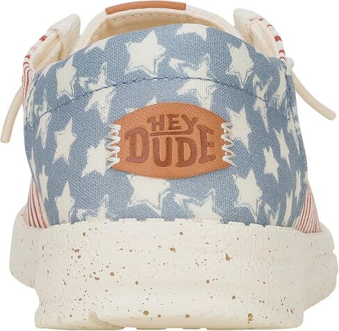 HEYDUDE Wendy Funk Americana Stars White/Navy Blazer Size 5, Women’s Shoes, Women’s Slip-on Loafers, Comfortable & Light-Weight in Saudi Arabia