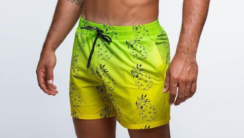 Rounderbum Mens Swimwear | Beach Shorts | Padded Technology | Quick Dry | Drawstring | Bathing Suits | Swim Shorts | Bone | Large in Saudi Arabia