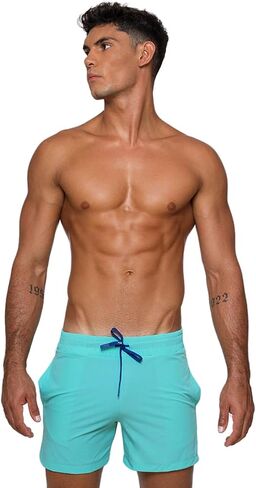 Rounderbum Mens Swimwear | Beach Shorts | Padded Technology | Quick Dry | Drawstring | Bathing Suits | Swim Shorts | Bone | Large in Saudi Arabia