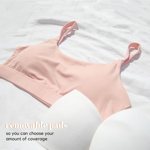 High Impact Sports Bra | Pink Sports Bra Designed For Pre-Teen Girls | Breathable Fabric, Adjustable Straps & Cups in Saudi Arabia