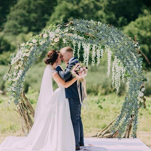 Eucalyptus Garlands for Table, 4 Packs 5.8FT Long Fake Greenery Vines, Artificial Hanging Plant for Wedding Bouquet Party Indoor Outdoor Decor in Saudi Arabia