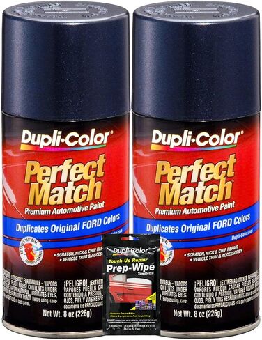 Dupli-Color Medium Wedgewood Metallic Match-Match Match Paint for Ford-8 أوقية ، حزم مع محو الإعدادية (3 عناصر) in Saudi Arabia