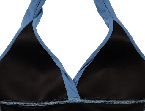 Hilor Women's One Piece Swimsuits v Neck Shirred Swimwear Switch Control Halter Wating Suits Monokini in Saudi Arabia