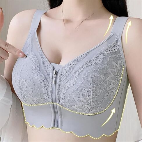 Senorita zip up bra ، uplacy - zip -up stroy support bra comfy bra ، full figure bras with support and lift in Saudi Arabia