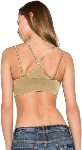 طبقة مزدوجة سلس Bralette Sports Bra Top Straps in Saudi Arabia