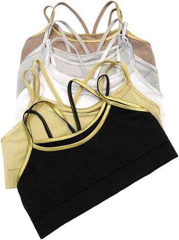 طبقة مزدوجة سلس Bralette Sports Bra Top Straps in Saudi Arabia