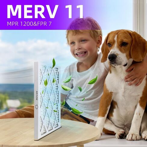12x24x1 MERV 13 (6 عبوات) فلتر هواء مطوي (الحجم الفعلي: 11.38 بوصة × 23.38 بوصة × 0.75 بوصة) MPR 1900 & FPR 10، مرشحات هواء الفرن in Saudi Arabia