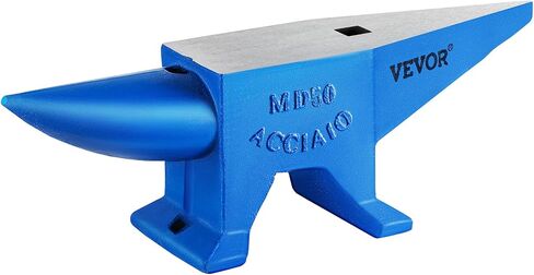 Vevor Single Horn Anvil ، 110 رطلاً من الفولاذ المصبوب ، والصلابة عالية الصلابة ، قرن ، قرن ، قرن ، من الحدادين ، مع كونترتوب كبير وقاعدة مستقرة ، أداة عمل معدنية للانحناء المعدني ، تشكيل ، التواء in Saudi Arabia