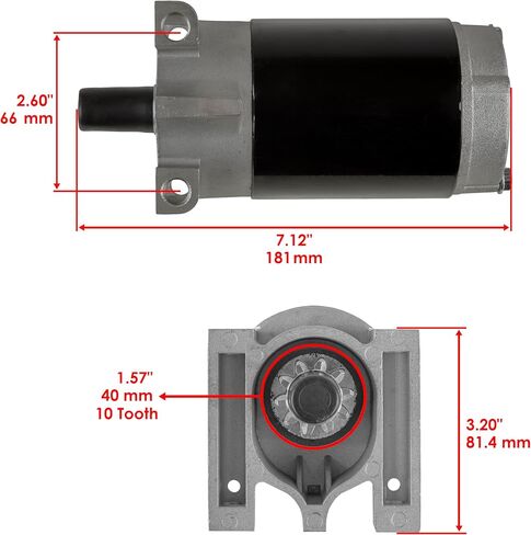 Caltric Starter Compatible with Honda Gx610 Gx620 Gxv610 Gxv620 18 20 Hp in Saudi Arabia