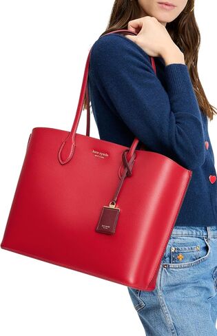 kate spade new york Suite Spade Flower Coated Canvas Large Work Tote, Neutral Multi in Kuwait