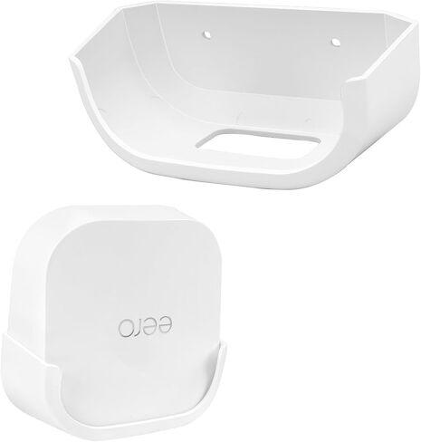 Huafly 2pcs Wall Mount Bracket for eero Max 7 WiFi, Effortless Installation No Messy Wires Space Saving, Strong ABS Holder, Cable Management at Home & Office in Saudi Arabia
