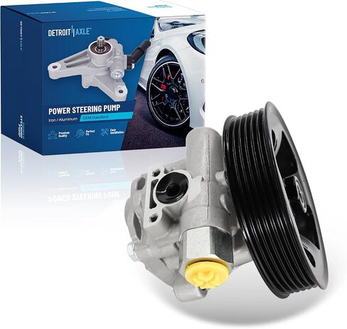 Detroit Axle - مضخة توجيه باور لـ 12-17 Jeep Wrangler ، 18 Wrangler JK ، Power Steering Pump with Pulley 2012 2014 2015 2015 2017 2018 استبدال in Saudi Arabia