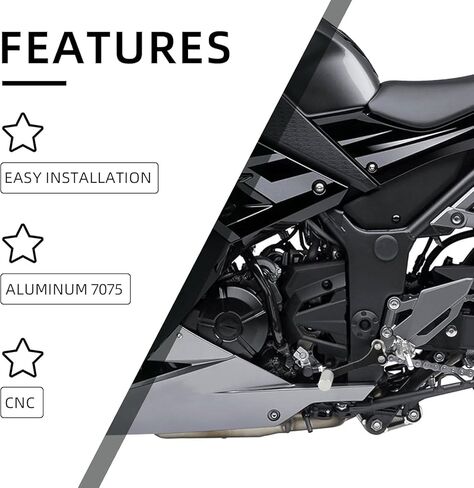 Gear Shifter for Ninja 300,CNC Aluminum Motorcycle Foot Shift Lever for Ninja300 2013-2017-Black in Saudi Arabia
