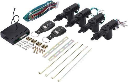 طقم نظام الدخول بدون مفتاح ، Universal Car Central Locking مجموعة قفل الباب ، التحكم عن بُعد 4 أبواب قفل الأمن أدوات دخول الأمان لمعظم المركبات 4 أبواب تثبيت الأبواب in Saudi Arabia