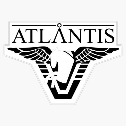 Magnet Stargate Atlantis Logo Magnetic Vinyl Sticker 5" in Saudi Arabia