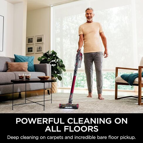 SHARK PET Pro Cordless Stick Vacuum مع Multiflex ، مرشح HEPA ، وزن خفيف ، شفط قوي ، وقت تشغيل 40 دقيقة ، فراغ اليد القابل للإزالة ، يشمل أداة شق وفرشاة الغبار ، UZ351H in Kuwait
