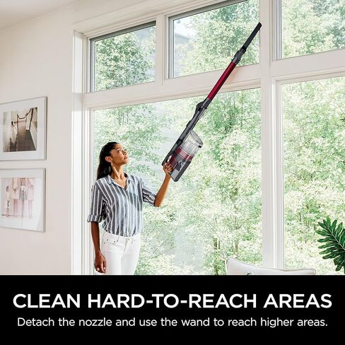 SHARK PET Pro Cordless Stick Vacuum مع Multiflex ، مرشح HEPA ، وزن خفيف ، شفط قوي ، وقت تشغيل 40 دقيقة ، فراغ اليد القابل للإزالة ، يشمل أداة شق وفرشاة الغبار ، UZ351H in Kuwait