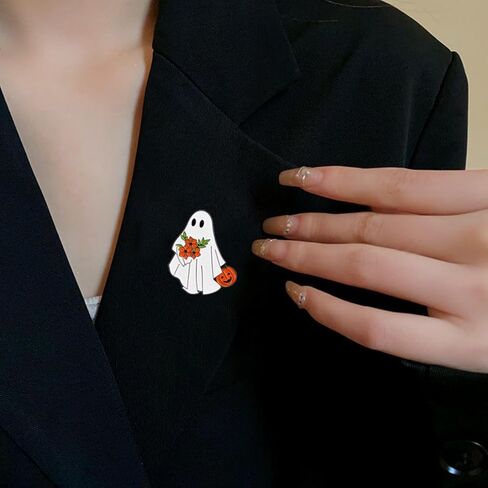 Dreuyet 5pieces Ghost Brooch For Women Cute Enamel Pins Cartoon Lapel Pin Jackets Backpacks Hat Decoration in Saudi Arabia