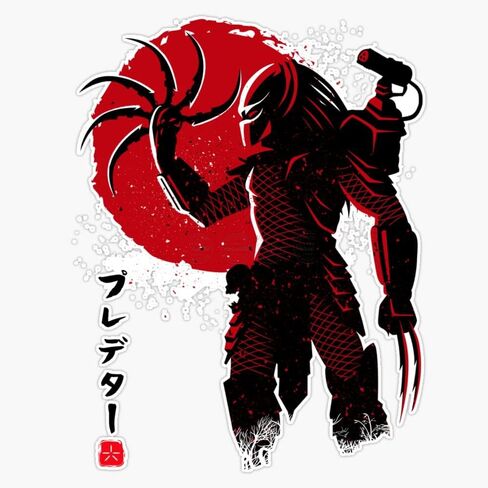 Magnet Predator Style Magnetic Vinyl Sticker 5" in Saudi Arabia