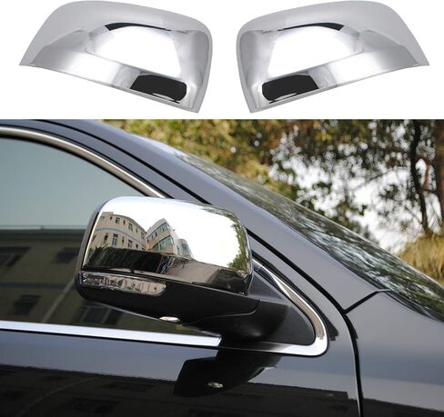 CheroCar Side Door RearView Mirrors Cover Rear View Mirror Caps Trim for Jeep Grand Cherokee 2011-2020, for Dodge Durango 2011-2020, ABS Exterior Accessories (Carbon Fiber) in Saudi Arabia