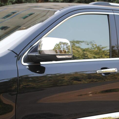 CheroCar Side Door RearView Mirrors Cover Rear View Mirror Caps Trim for Jeep Grand Cherokee 2011-2020, for Dodge Durango 2011-2020, ABS Exterior Accessories (Carbon Fiber) in Saudi Arabia