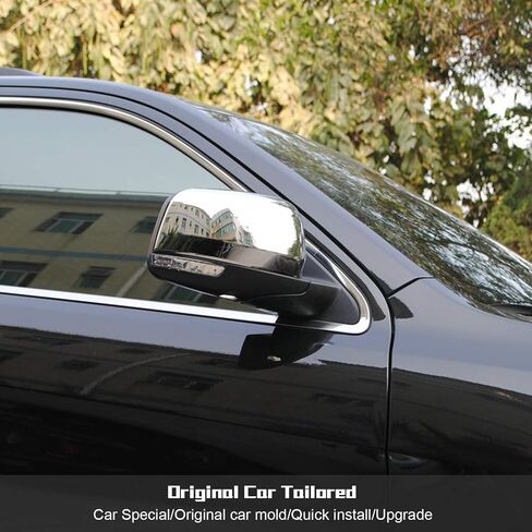 CheroCar Side Door RearView Mirrors Cover Rear View Mirror Caps Trim for Jeep Grand Cherokee 2011-2020, for Dodge Durango 2011-2020, ABS Exterior Accessories (Carbon Fiber) in Saudi Arabia