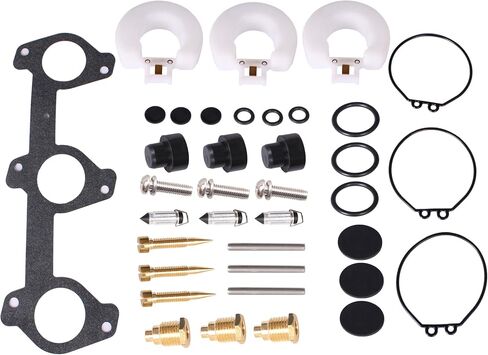 Boat Engine 6H3-W0093-02 6H3-W0093-01 6H3-W0093-00 6H3-W0093-03 Carburetor Repair Rebuild Kit & Gasket for Yamaha 60HP 70HP Outboard Motor, fit Sierra 18-7766 6H3-W0093 in Saudi Arabia